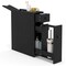 Costway Bathroom Floor Cabinet Toilet Narrow Storage Organizer with Flip Top Black